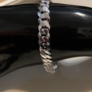 Silver 925 Chain Bracelet 8”